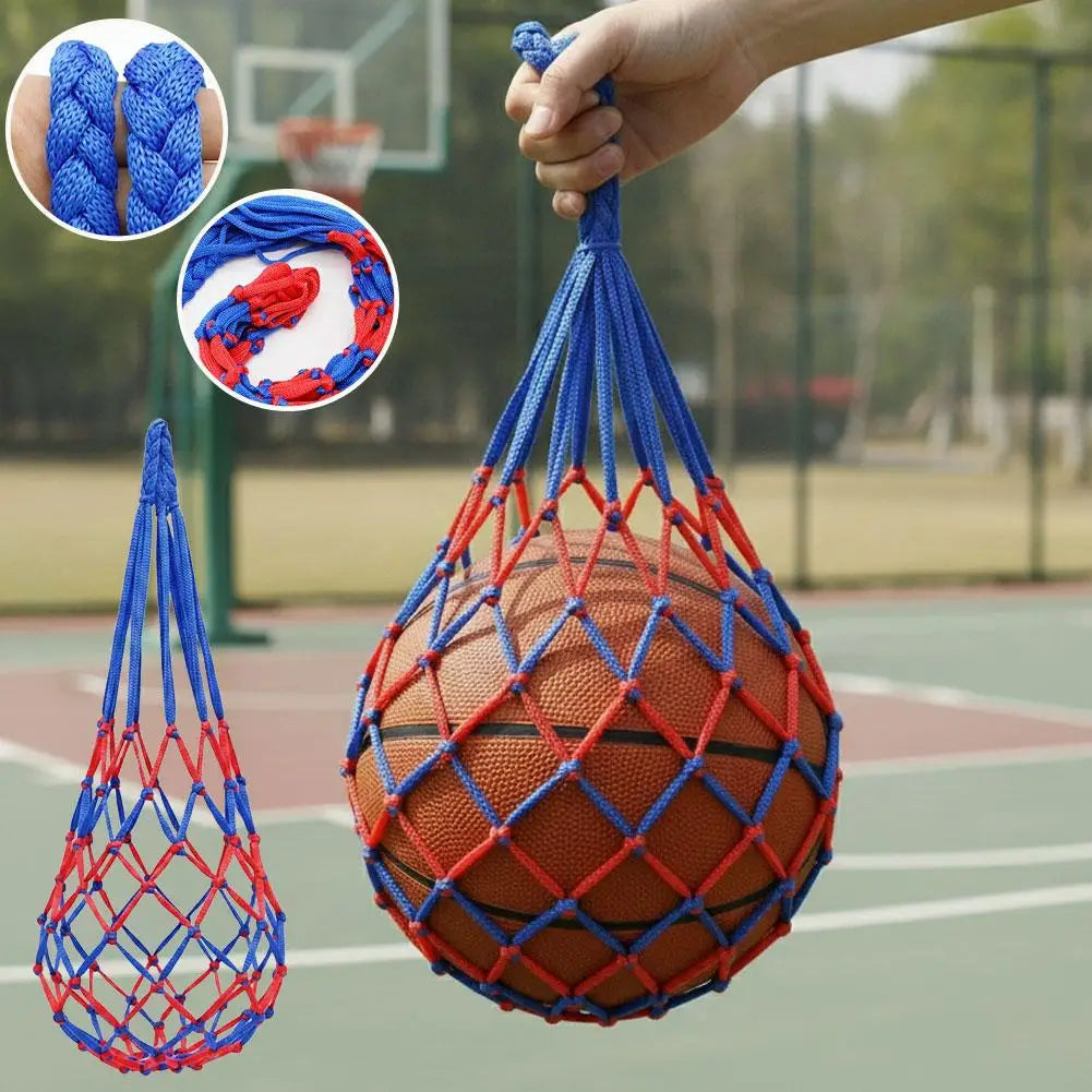 Single Ball Carrying Net Bag Basketball Soccer Football Mesh Storage