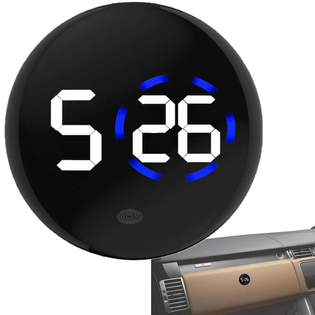 Mini LED Digital Car Clock | Dashboard, Fridge, RV & Travel