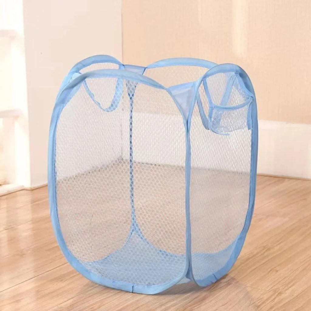 Foldable Mesh Laundry Basket | Collapsible Clothes & Toy Storage