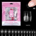 504 Pcs False Nail Tips – Almond Coffin Stiletto Square Shapes