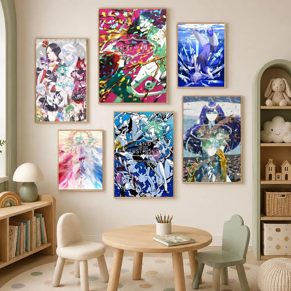 Land of the Lustrous Anime PVC Wall Poster – HD Self-Stick