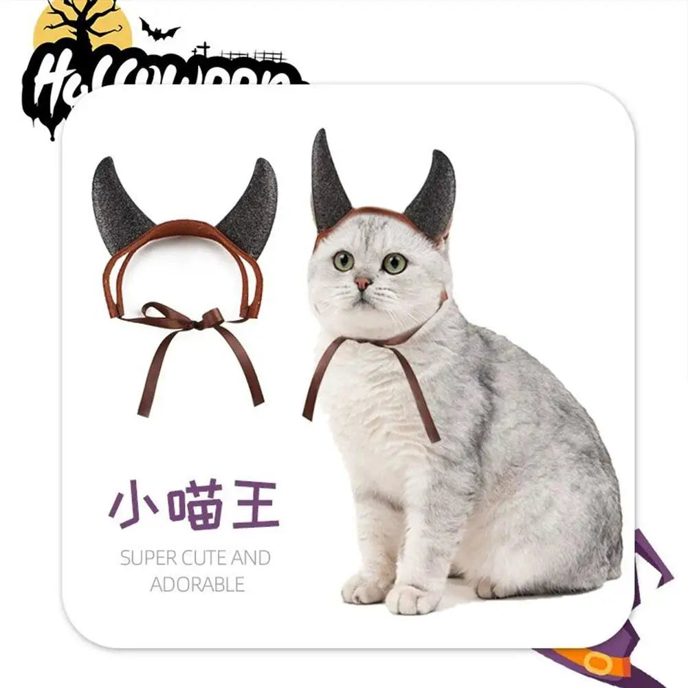 Devil Horn Pet Headband – Halloween Costume for Dogs & Cats