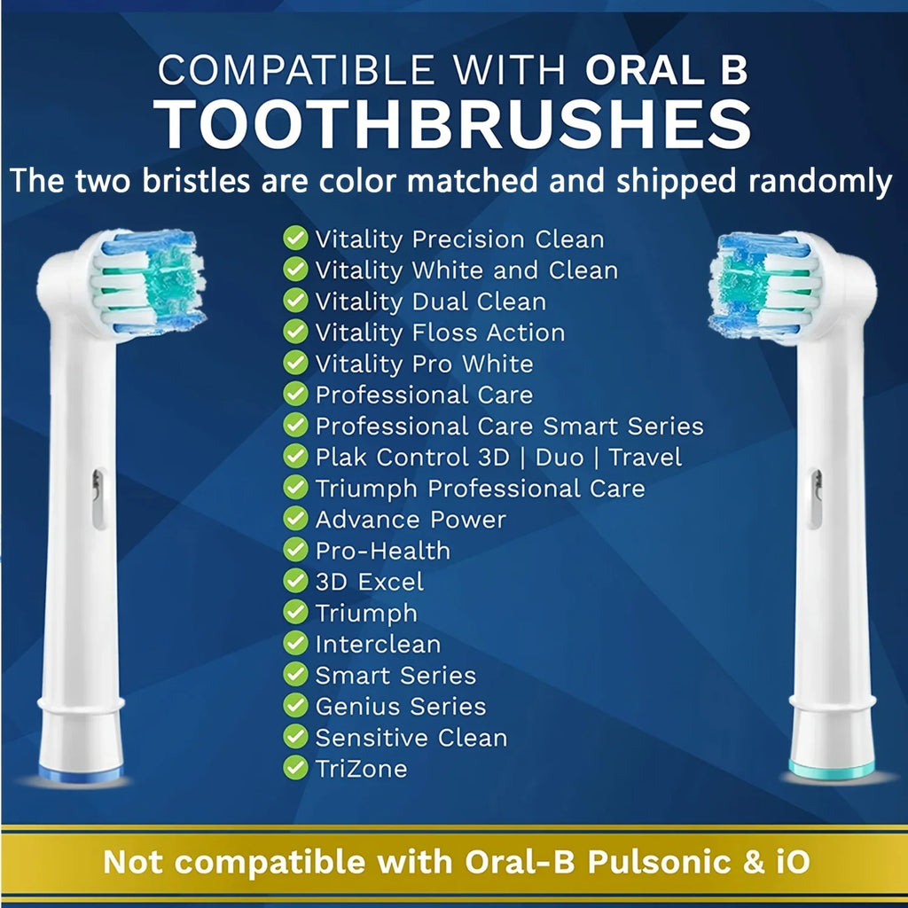 Oral-B Compatible Replacement Toothbrush Heads 4 Pack – Universal Fit
