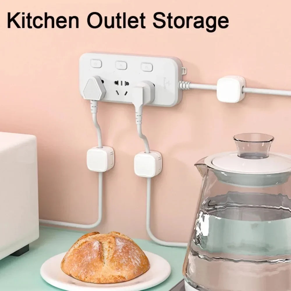 Magnetic Cable Organizer Clips – Adhesive Cord Clamp 6-Pack