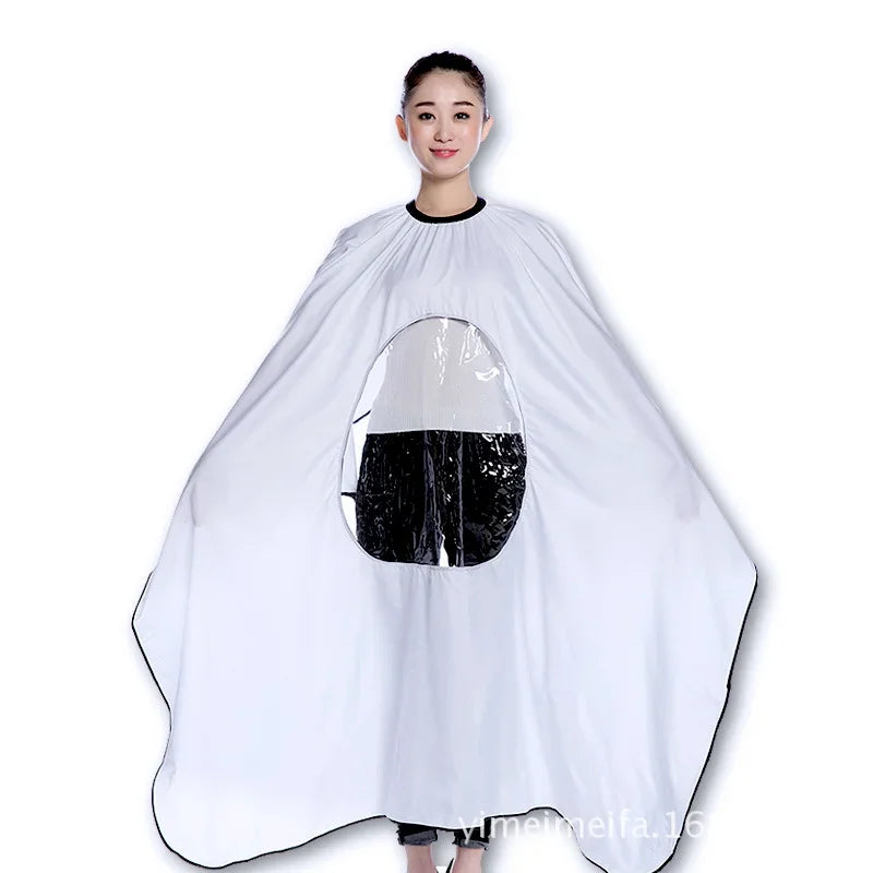 Waterproof Hair Cutting Cape with Phone Window | Salon Barber