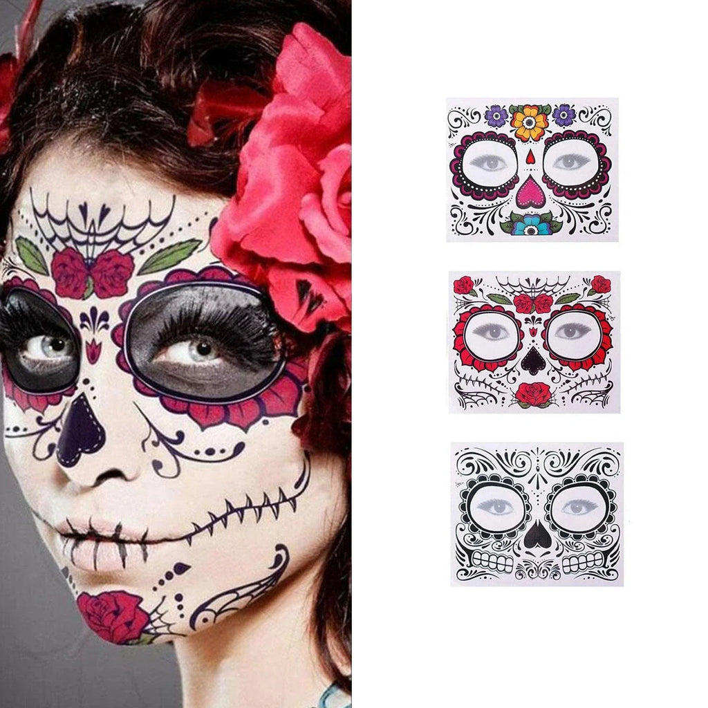 Halloween Face Gems Crystal Rhinestone Glitter Jewel Stickers
