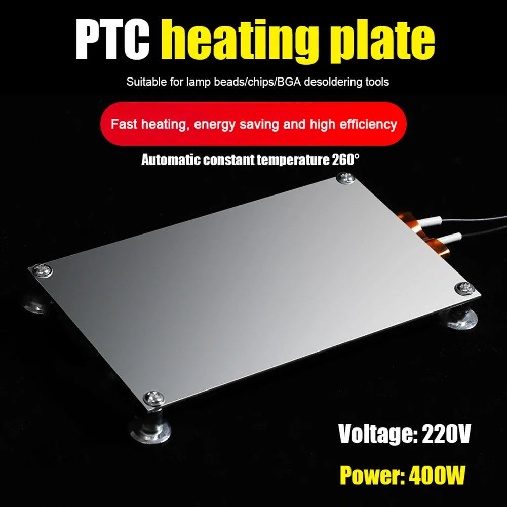 400W Aluminum LED Remover PTC Heating Plate Soldering Chip Welder BGA