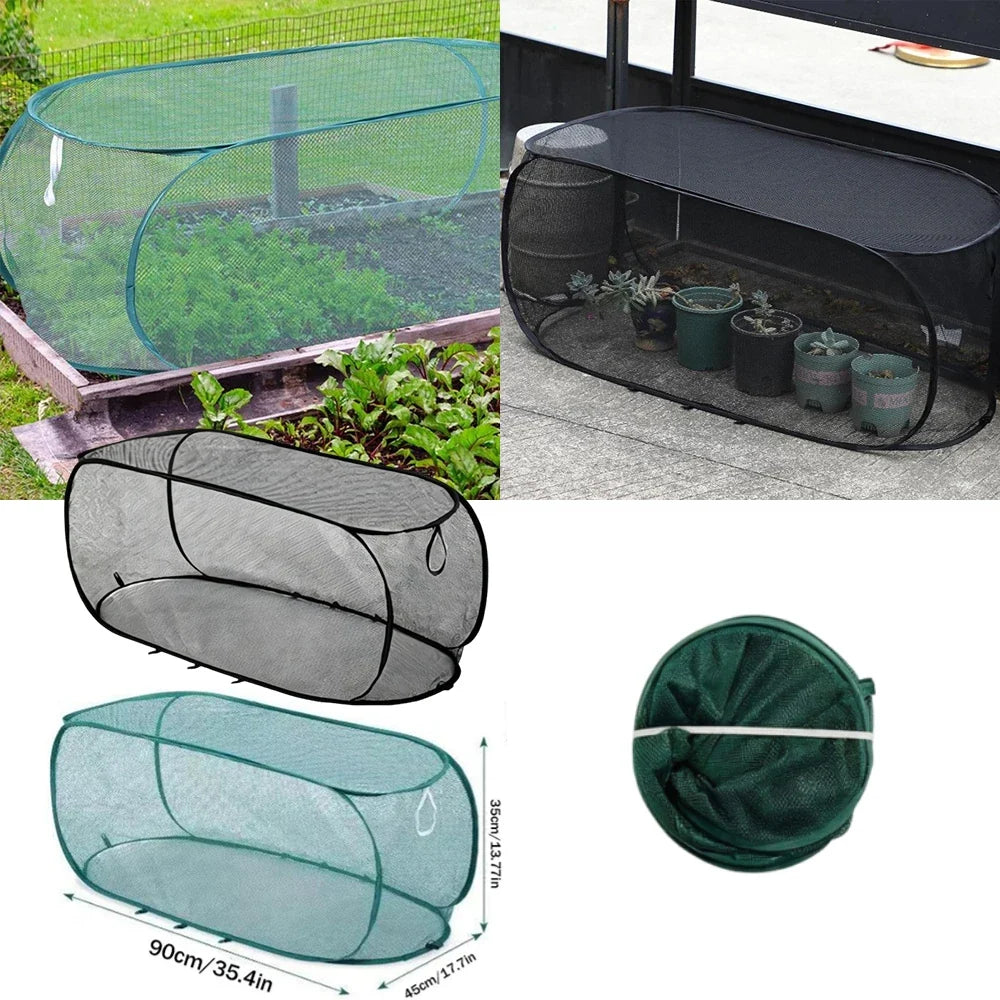 Pop-Up Garden Mesh Cover | Bird & Insect Net with Stakes