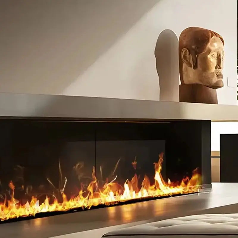 800mm Water Steam Electric Fireplace | 3D Flame Remote Control