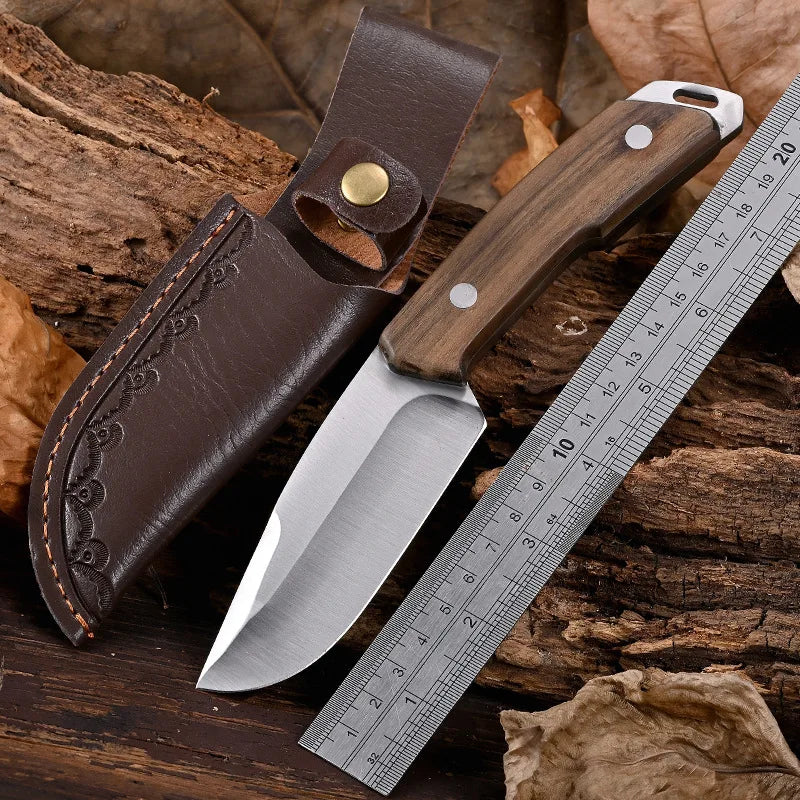 Stainless Steel Fruit Knife – Sandalwood Handle & Knife Cover