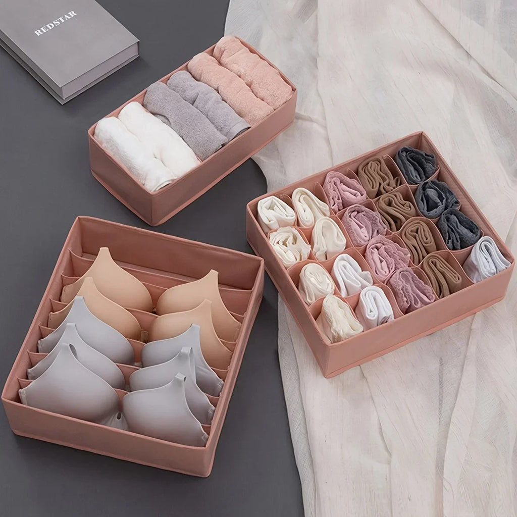 Space Saving Underwear Organizer Multi-compartment Drawer Bras