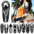 3-Pack Gothic Temporary Tattoos – Waterproof Dark Symbol Body Art