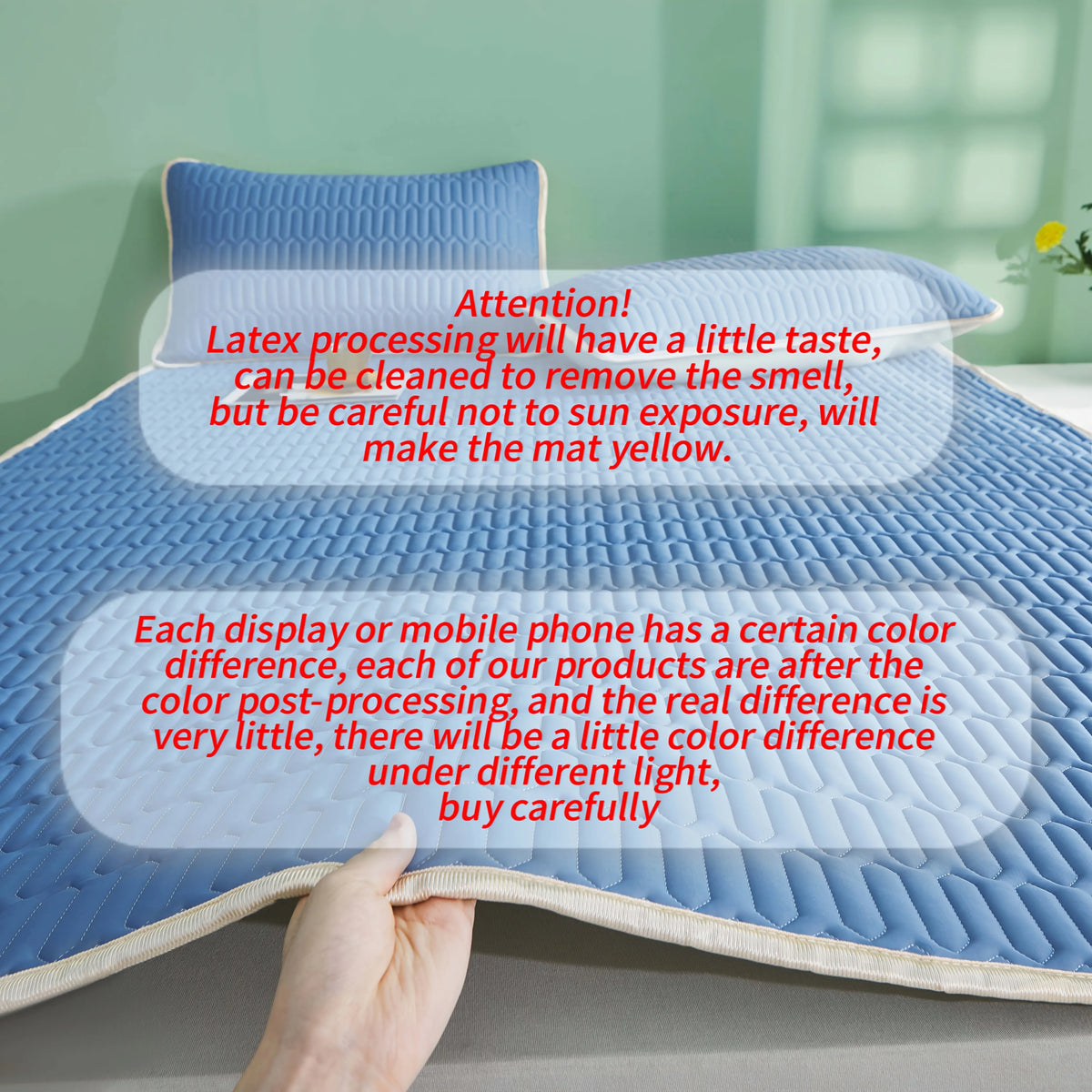 Cool Mat Without Pillowcase Pillow Core Latex Non-slip Cooling
