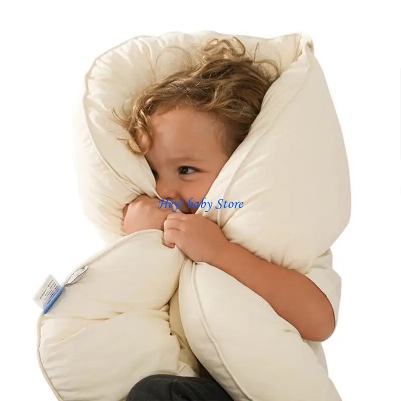 Moon Shaped Baby Pillow – Soft Washable Infant Head Support