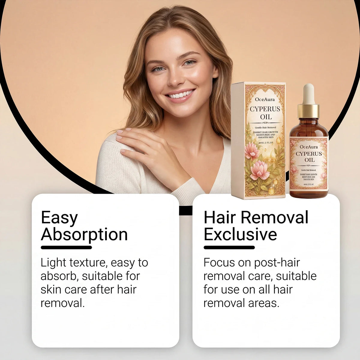 Hair Removal Care Essence Oil – Nourishing Skin Formula