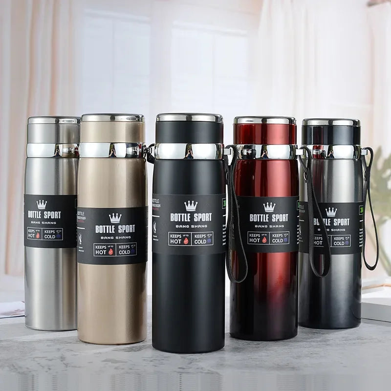1000ml Stainless Steel Vacuum Thermos Flask – Leakproof