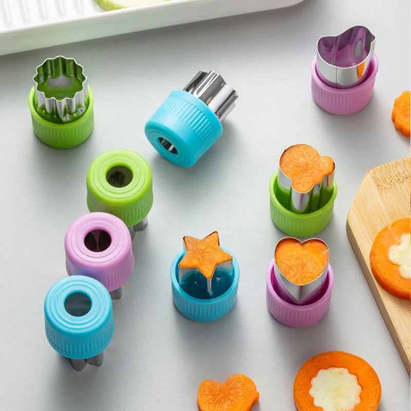 3-Piece Star & Heart Fruit Vegetable Cutter Set | Kitchen Tool