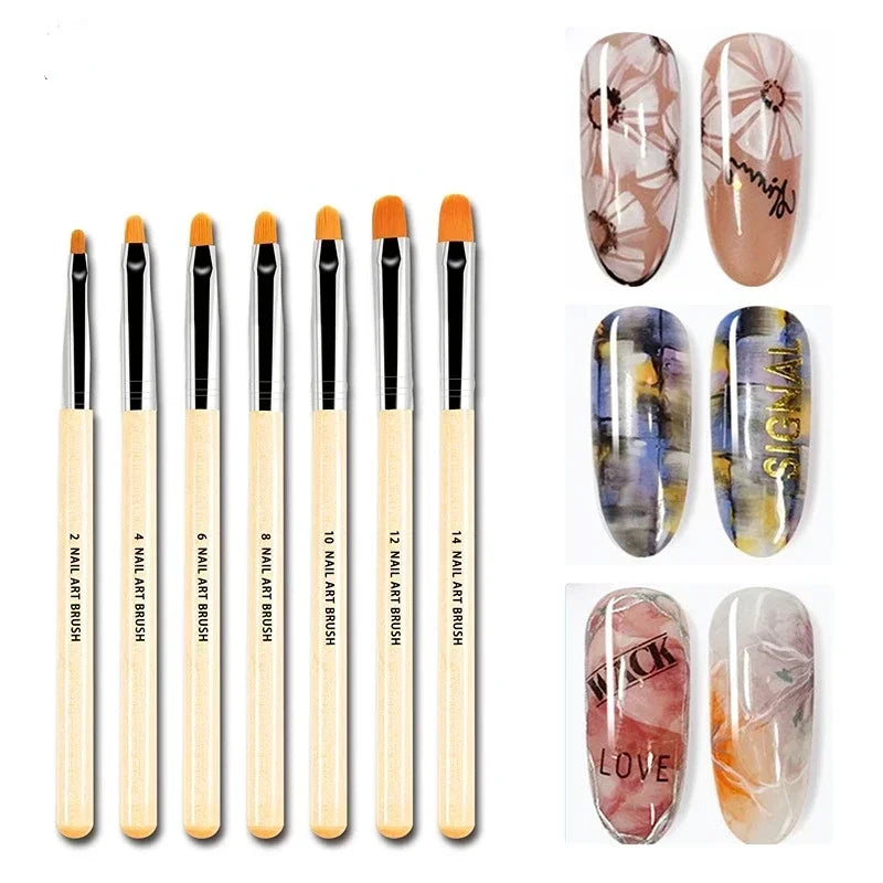 Nail Art Liner Brush – Thin Stripe & French Tip UV Gel Tool