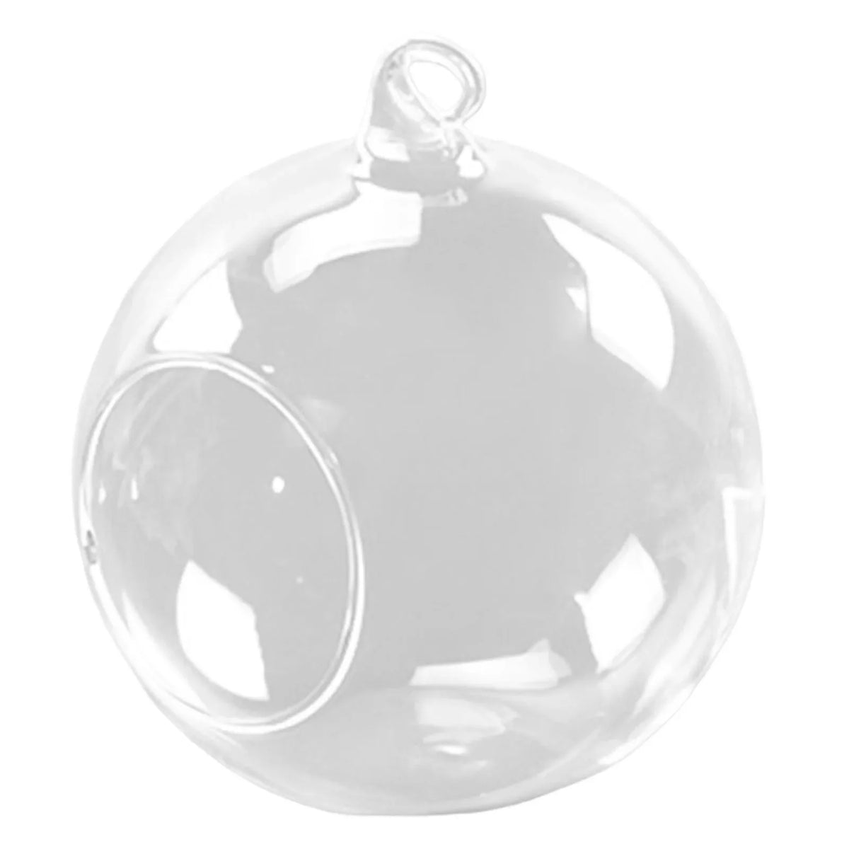 Clear Glass Fillable Bauble Ball Vase | Plant Pot & Home Décor