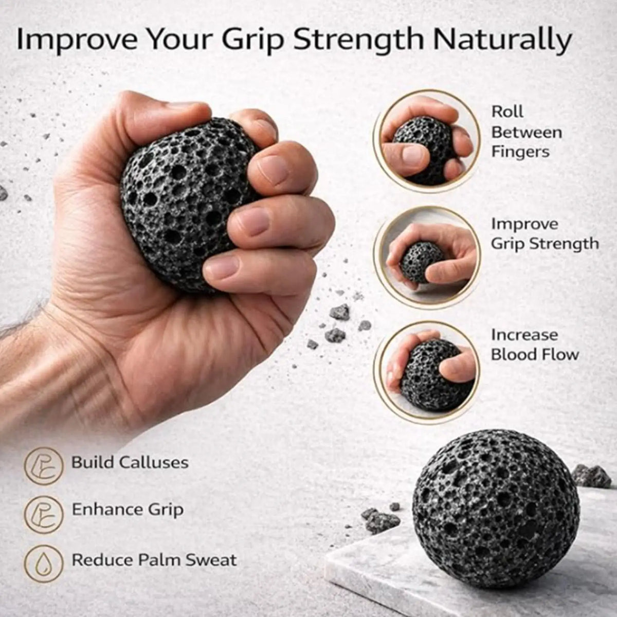 Moon Grip Callus Ball – Climbing Finger Strength Trainer