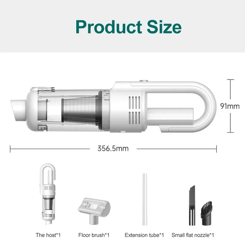 BALASHOV 15000Pa Handheld Vacuum Cleaner HEPA Wet & Dry