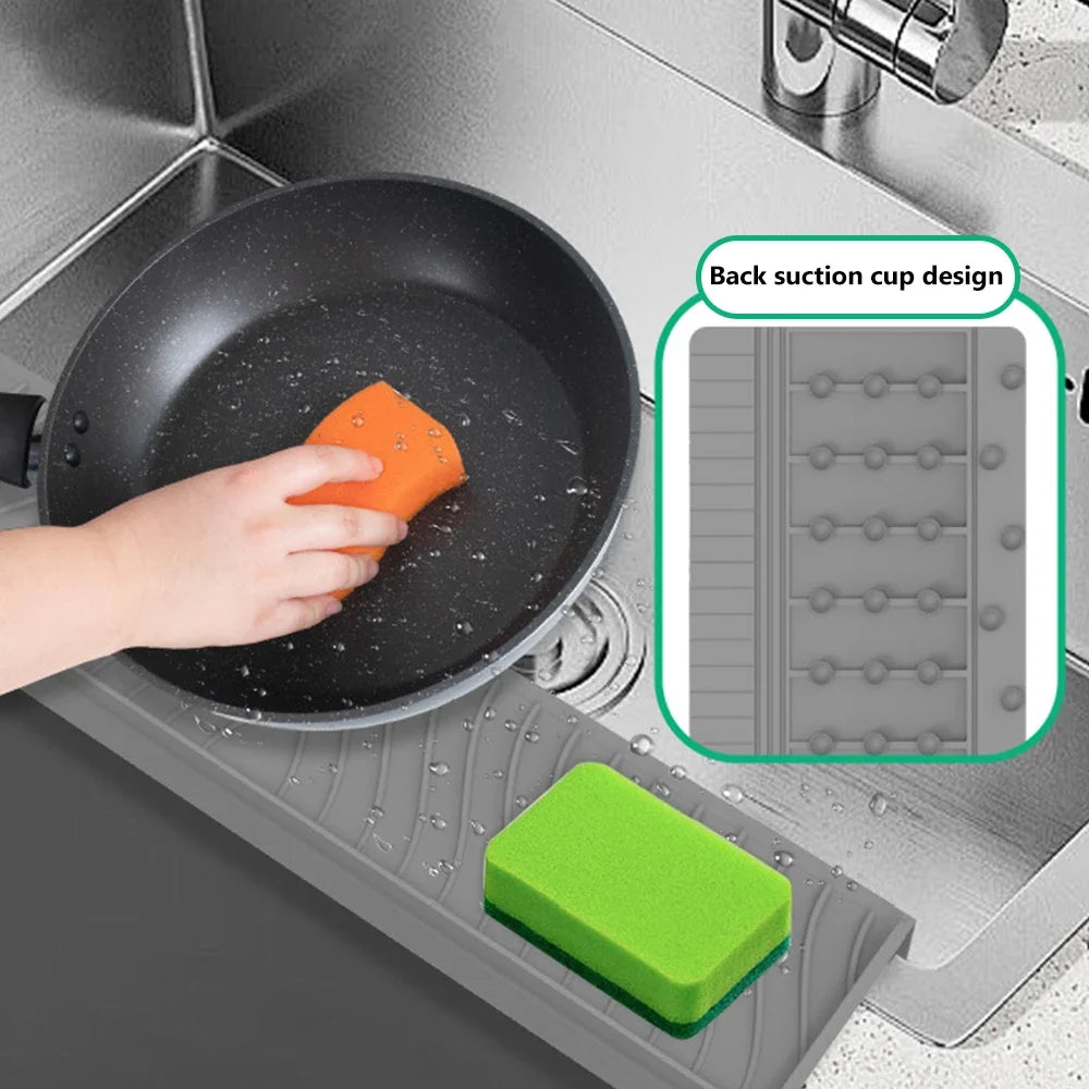 Durable Silicone Sink Splash Guard Sucker Can Be Cropped Edge