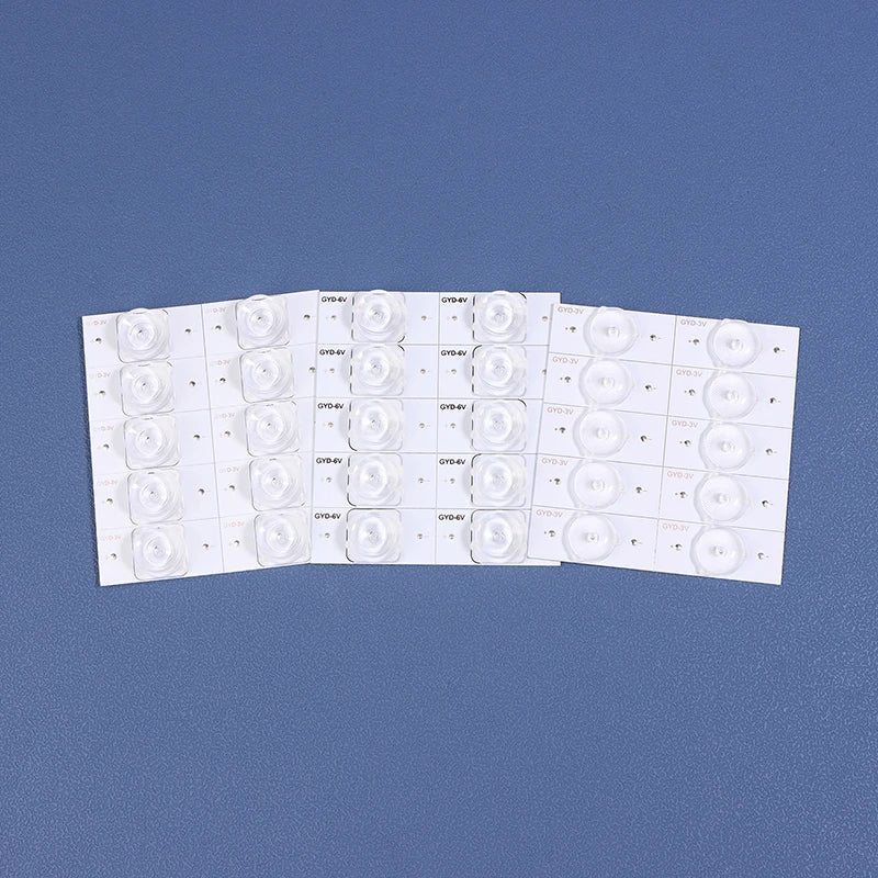 10Pcs SMD LED Beads 3V 6V TV Backlight Strip Repair 32–65 Inch
