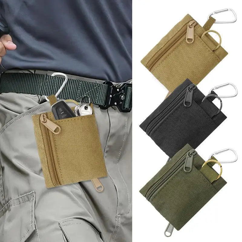 Mini EDC Zipper Pouch – Coin Purse, Key & Card Holder Bag