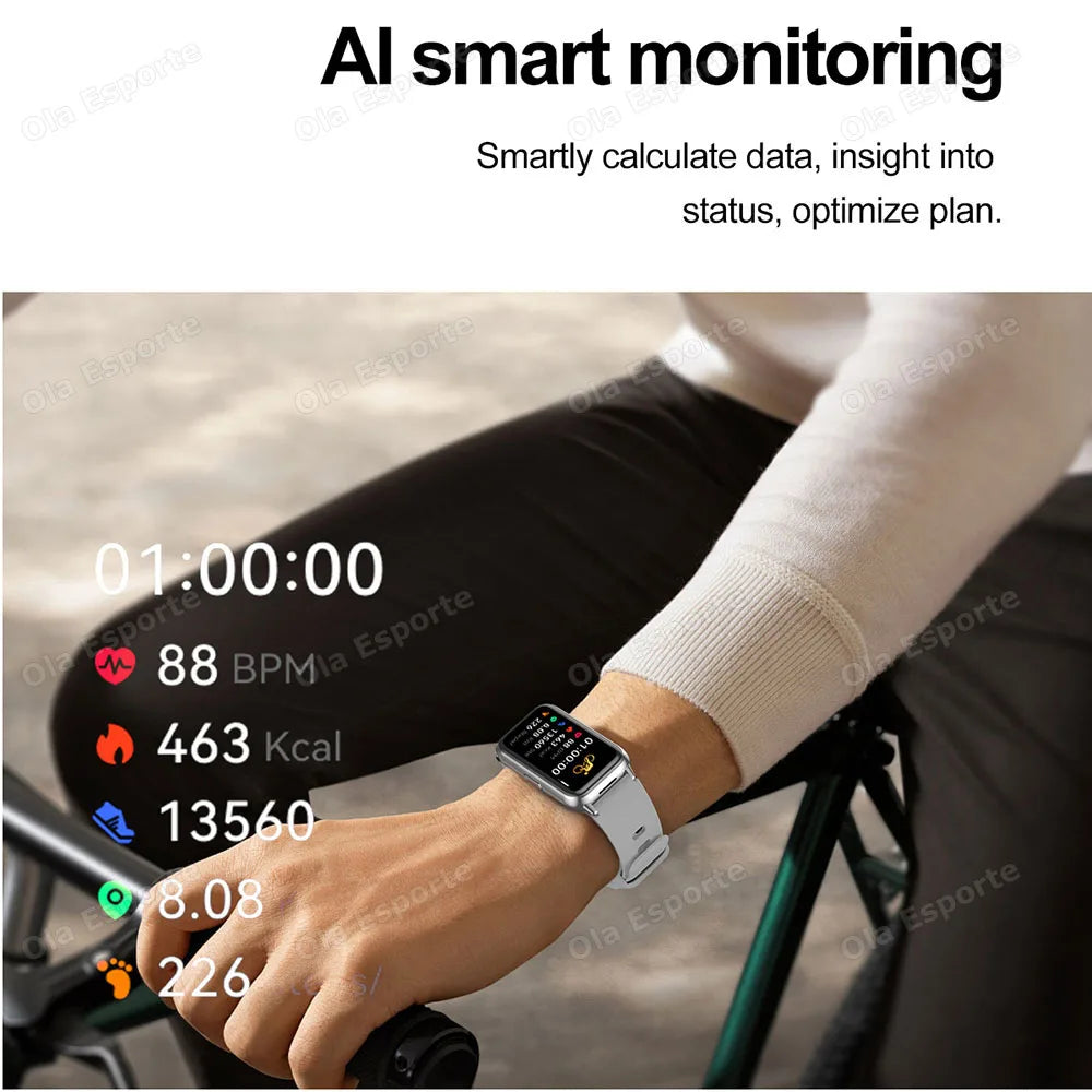 Ola Esporte Sports Smart Watch AMOLED NFC Bluetooth Call