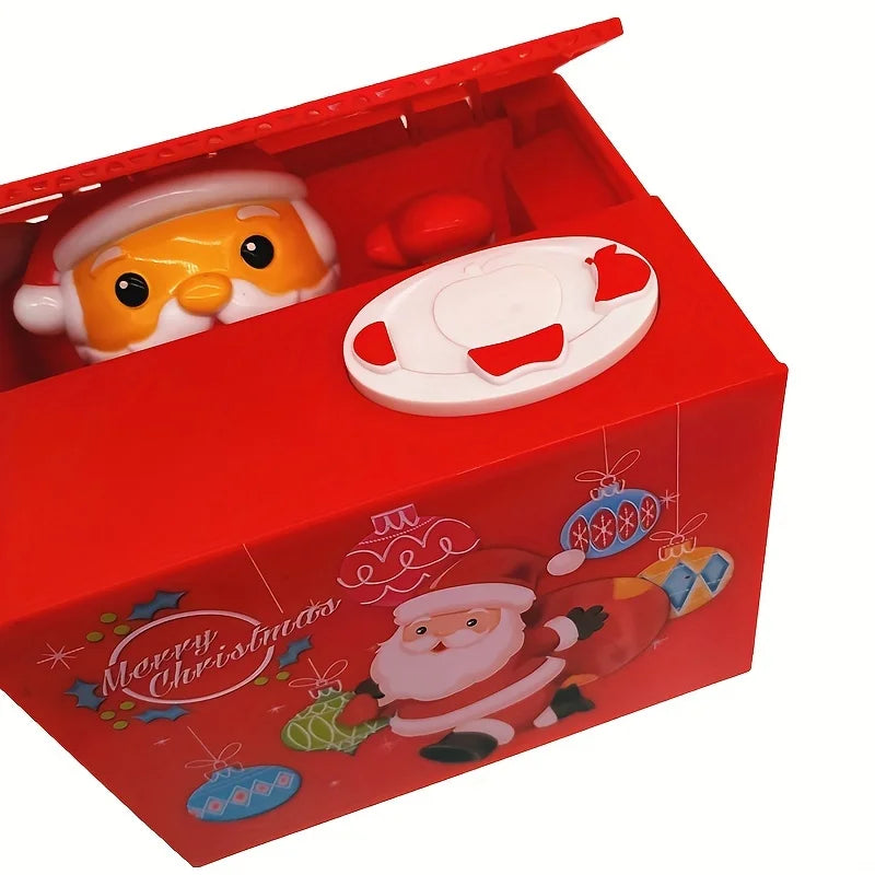 Electric Santa Claus Piggy Bank – Fun Animated Coin Bank for Kids