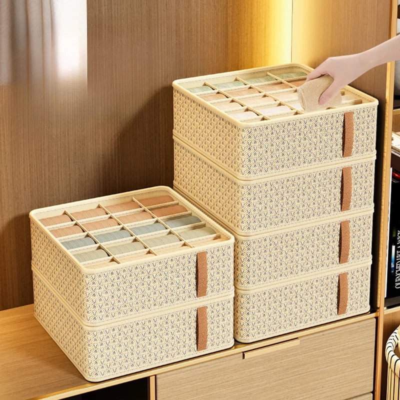 Closet Organizer Underwear Drawer Socks Bra Clothing Storage Box