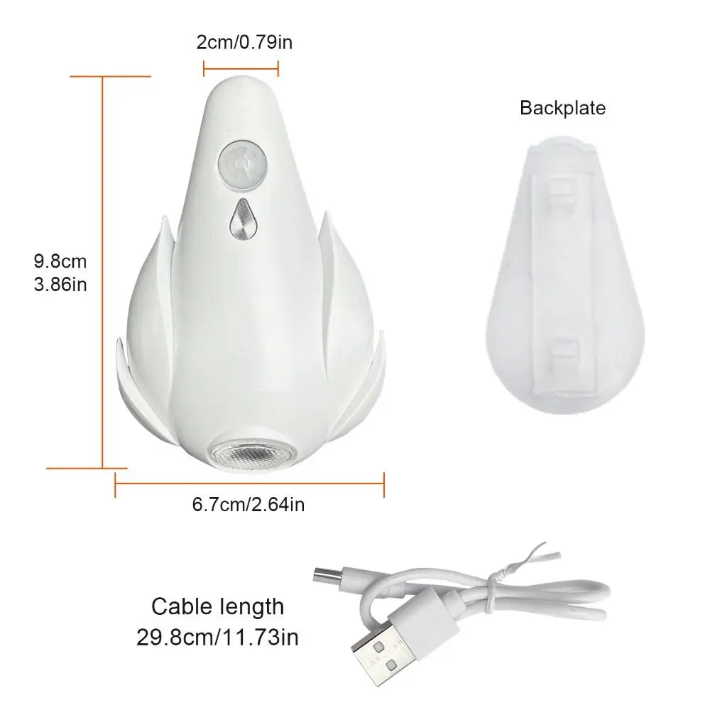 USB Rechargeable 7-Color Motion Sensor Toilet Night Light
