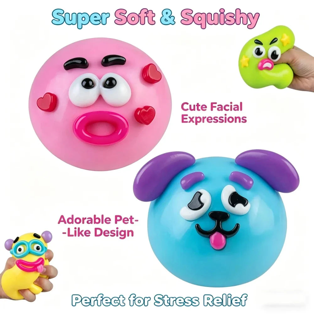 Dog Face Swap Squishy Toy | Slow Rise Squeeze Fidget