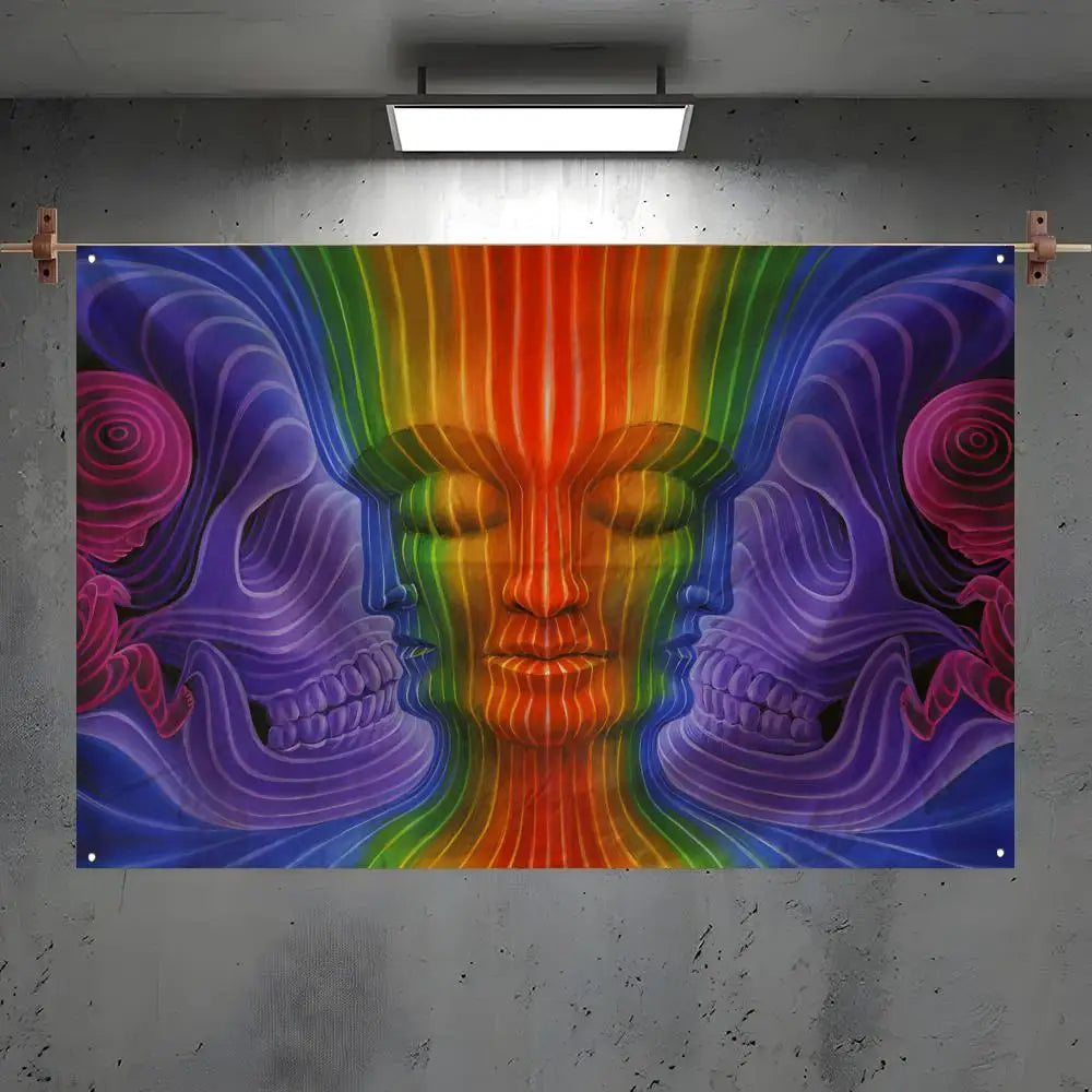 Alex G Grey Wall Flag – Art Banner for Bedroom & Concerts