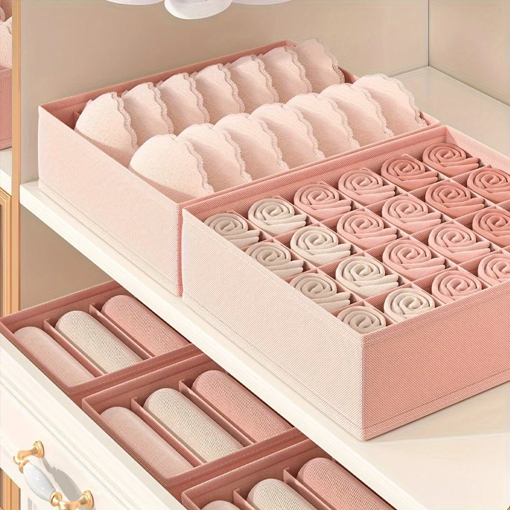 Space Saving Underwear Organizer Multi-compartment Drawer Bras