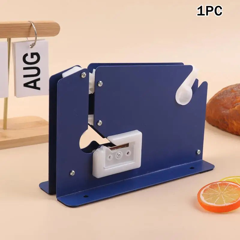 Portable Metal Bag Sealer & Tape Dispenser with Cutter