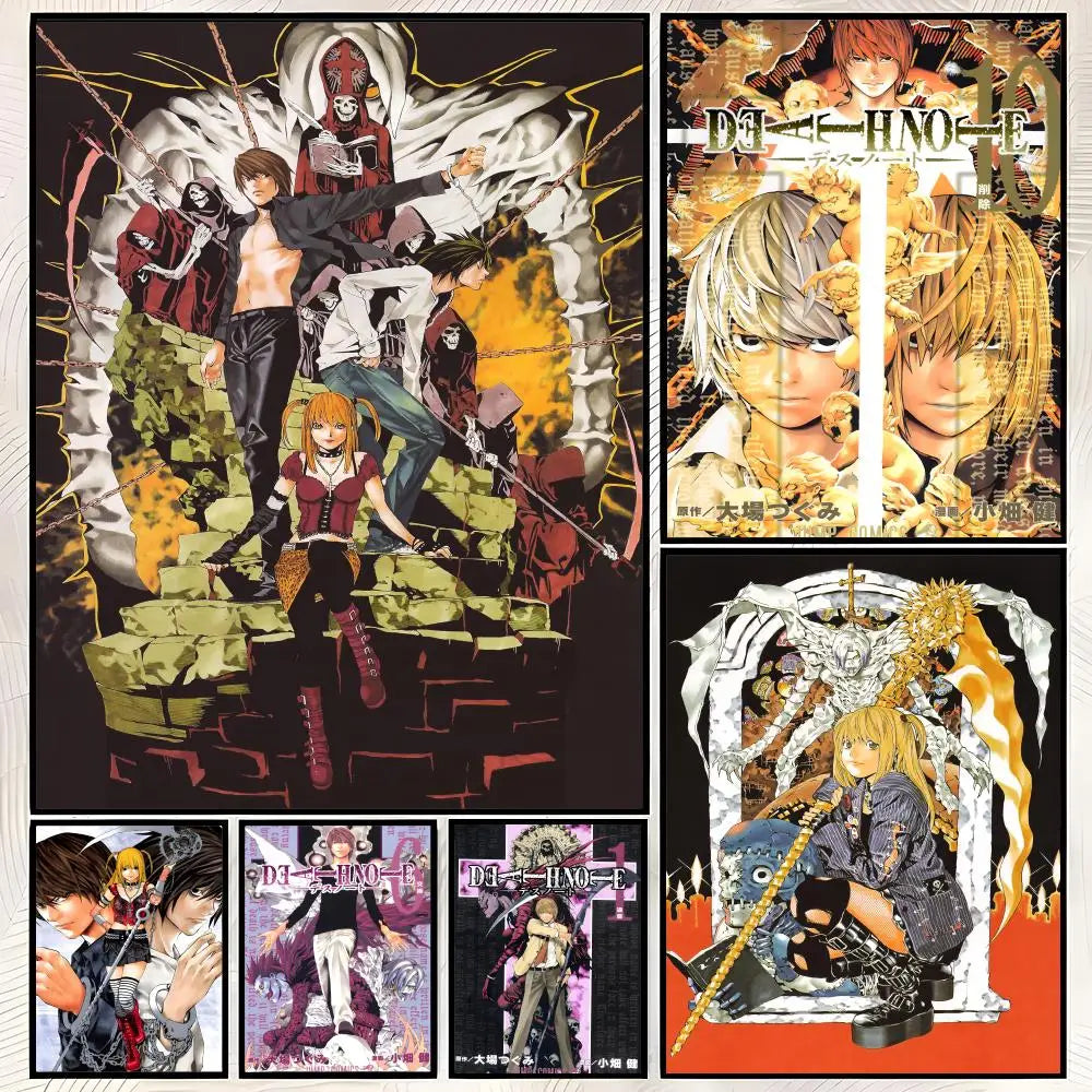 Death Note Anime Wall Poster – Self-Stick HD PVC Waterproof