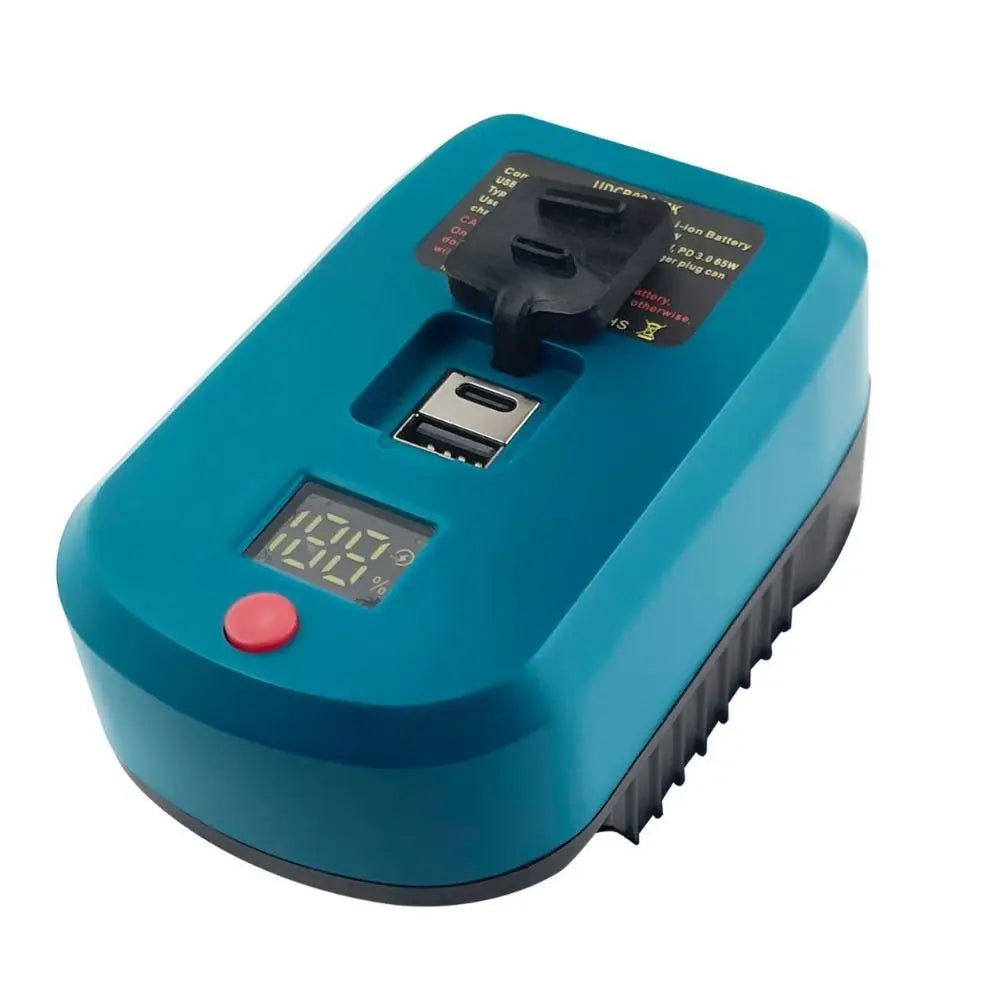 65W Battery Adapter USB-C & QC3.0 Charger for 18V/20V Tools