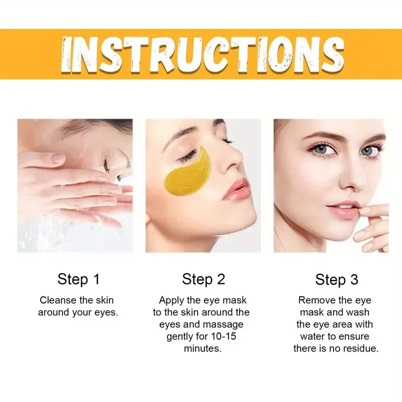 Turmeric Vitamin C Eye Patches – Brighten & Firm Under Eyes