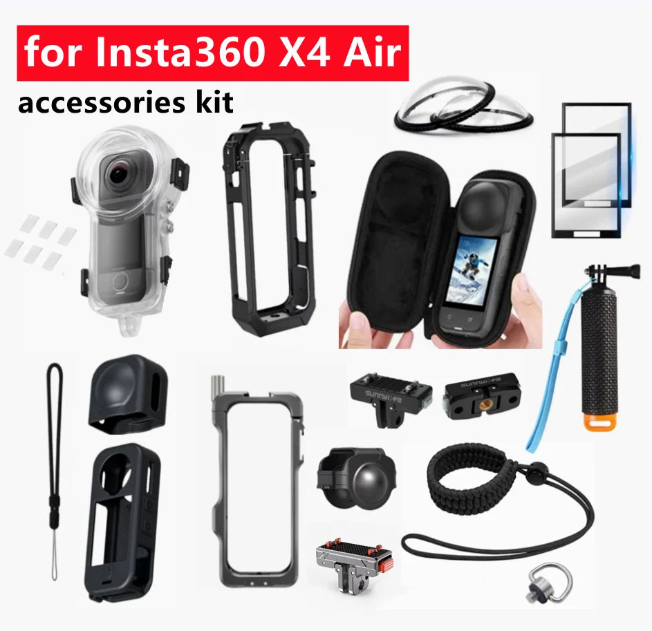 Insta360 X4 Air Protective Case, Lens Cap & Cage Kit