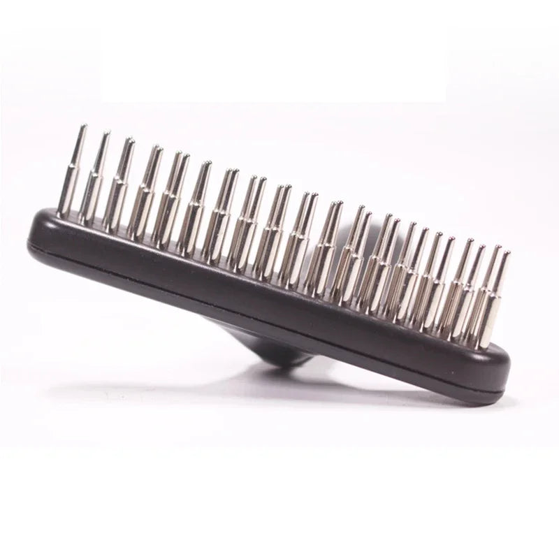 Dog Deshedding Dematting Rake – Double Row Pins for Dogs & Cats