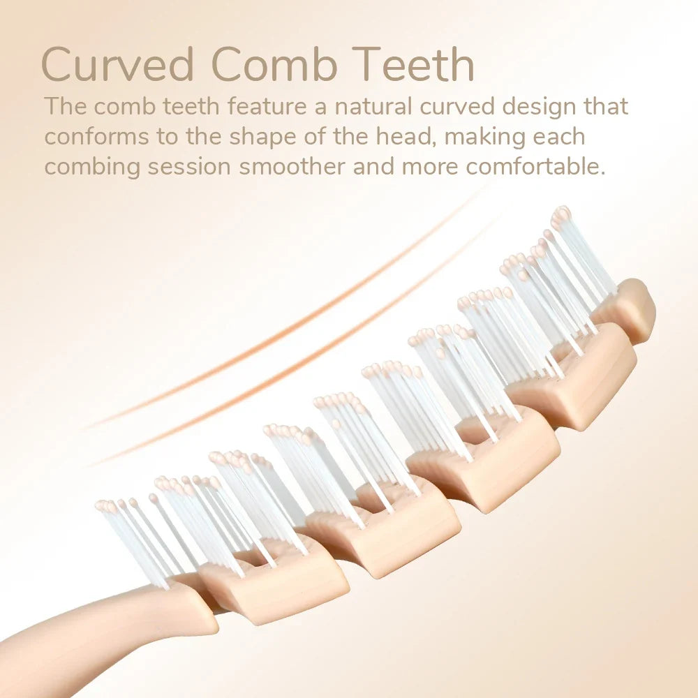Creamy Hollow Wave Hair Brush – Vent Design & Round-Tip Bristles