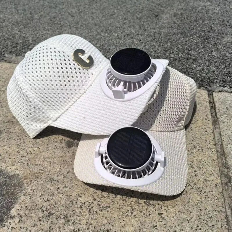 Sports Breathable Mesh Sun Protection Hat Solar Charging Outdoor