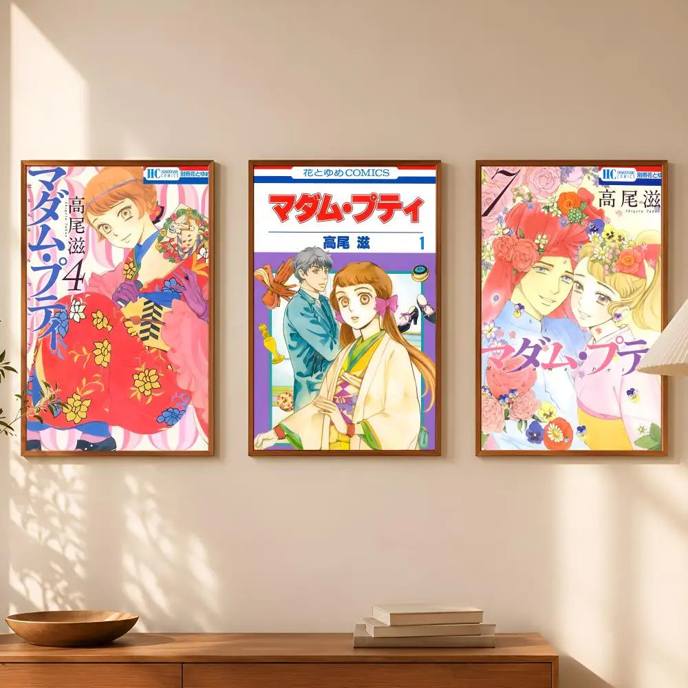 Cartoon Madame Petit Self-Stick HD Wall Art Poster | Waterproof