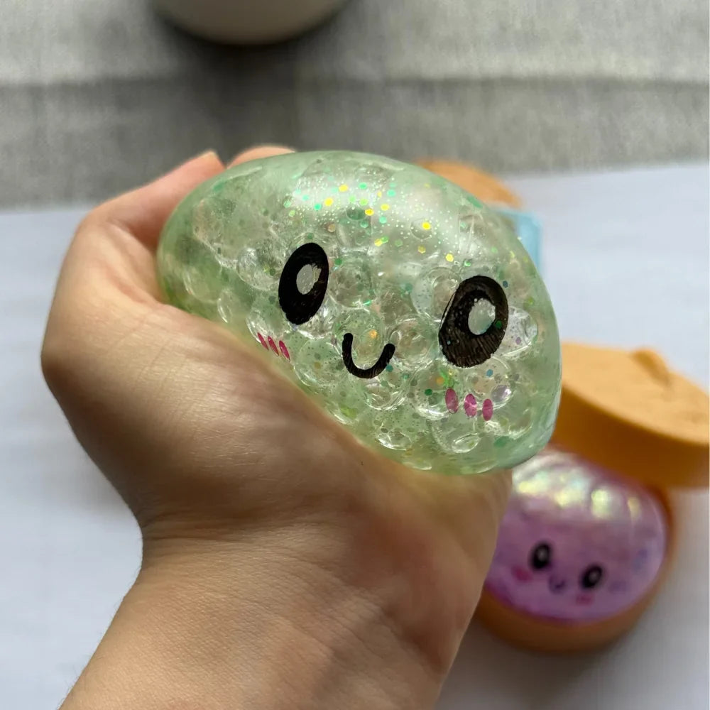 Mini Dumpling Squeeze Toy | Bamboo Steamer Fidget Stress Ball