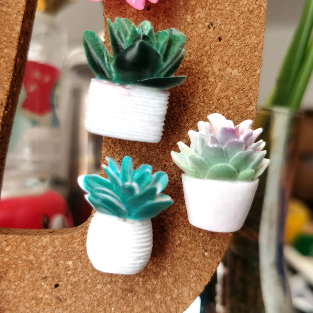 Cute Succulent Push Pins Resin Photo Wall Thumbtacks Plant Pots Home