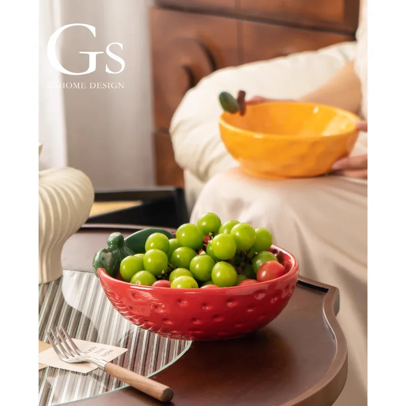 Beautiful Orange Fruit Platter Home Storage Exquisite Appearance Level