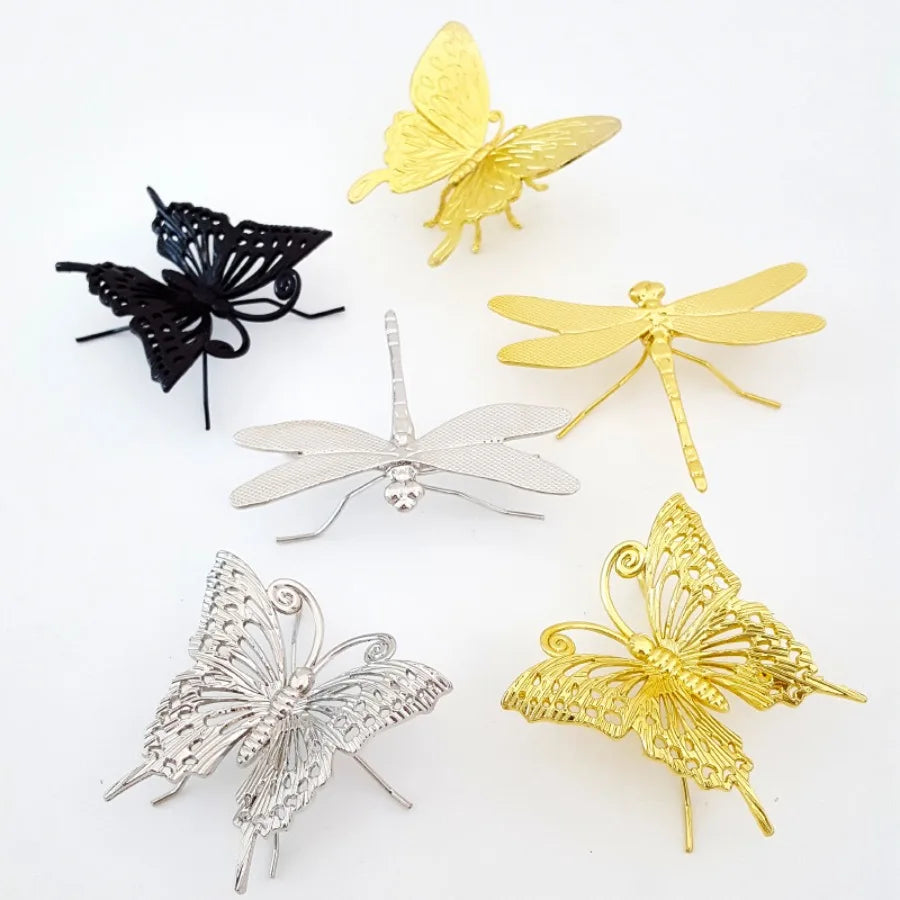 Retro Alloy Dragonfly Butterfly Small Ornaments Office Study Desktop