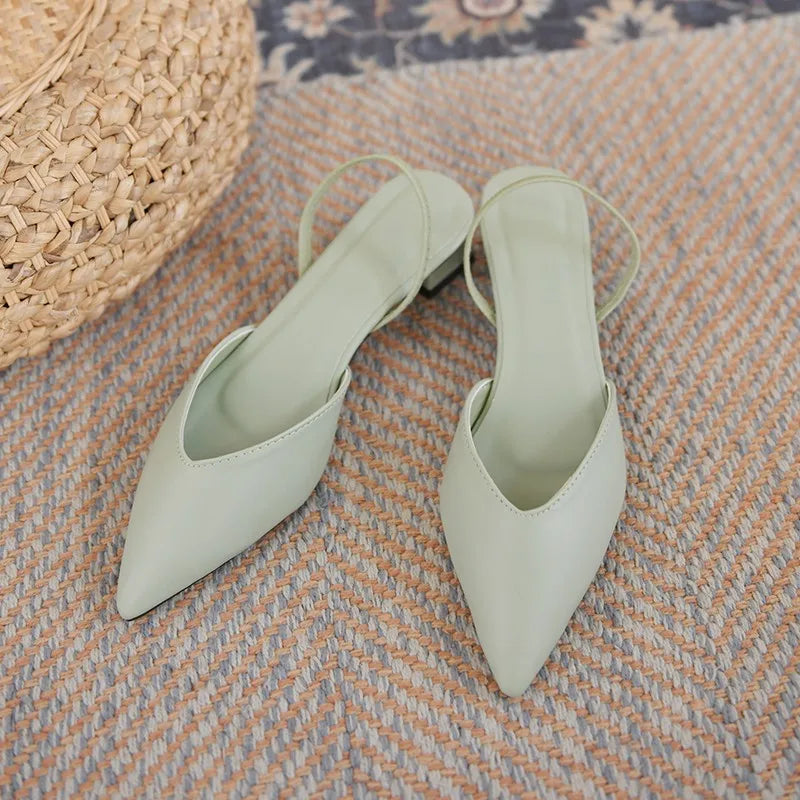 Women's Pointed Toe Ankle Strap Heeled Sandals | Minimalist