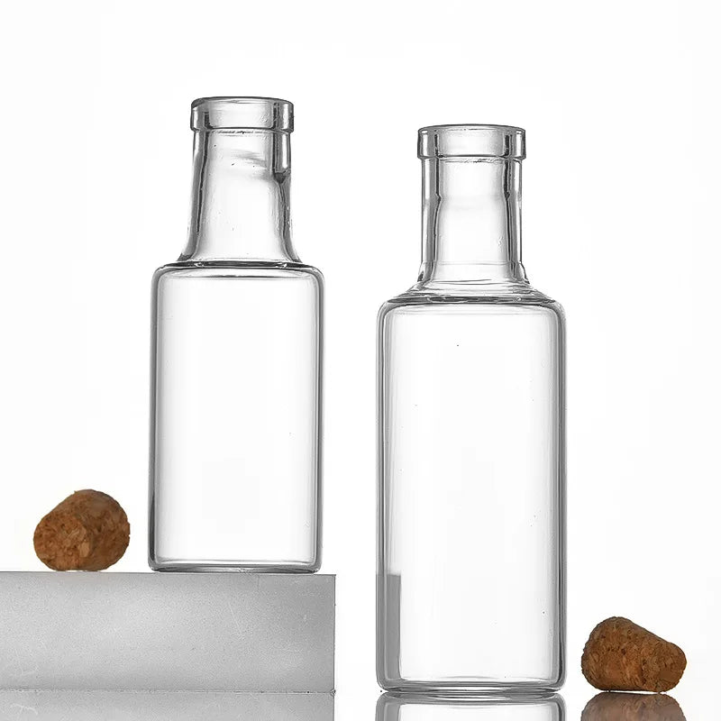 Mini Glass Bottles Cork DIY Birthday Transparent Empty Message